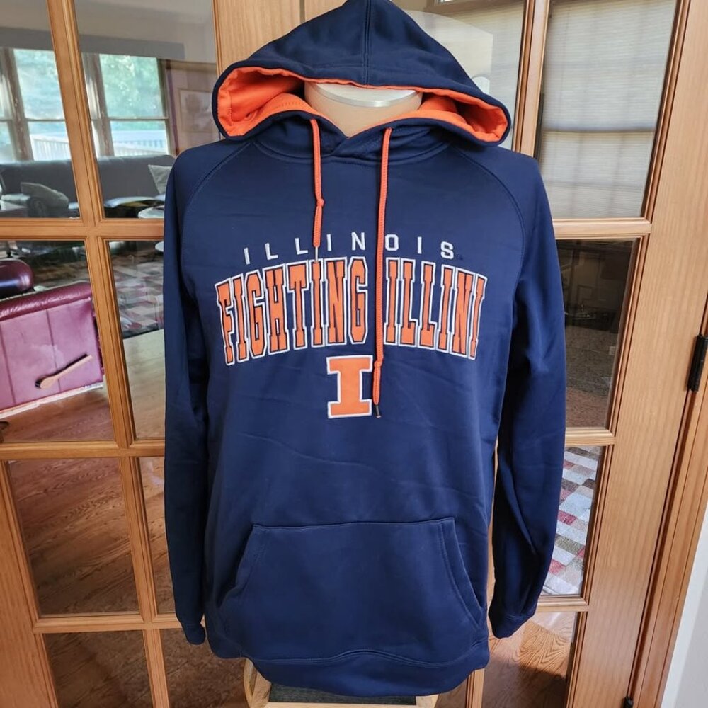 Men's Illinois Fighting Illini Hoodie  Size Large Sweet Sixteen